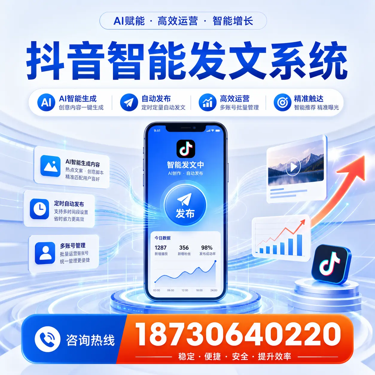 如何通过抖音智能发文系统提升 景德镇 企业的市场竞争力
